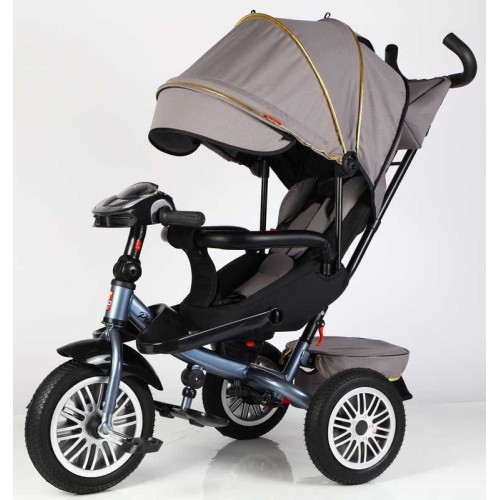 Велосипед 3-х кол. 8066 / 470-16 BestTrike "Perfetto" (1) поворотне сидіння, колеса гумові безкамерні, кошик, фара музична, USB, Bluetooth, в коробці