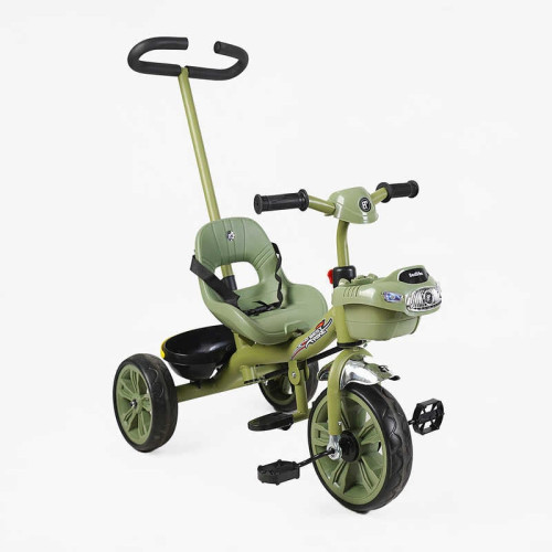 Велосипед 3-х колісний BS-70240 "Best Trike" (1) колеса EVA переднє 10’’, заднє 8’’, сталева рама, УКР. ОЗВУЧУВАННЯ, батьківська ручка, в коробці