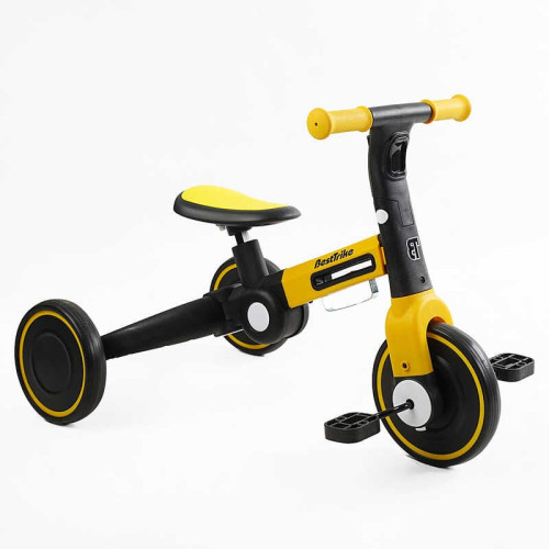 Велосипед 3-х колісний BS-32260 "Best Trike" (1) колеса EVA переднє 8’’, заднє 6’’, нейлонова рама, підсвічування, кошик, в коробці