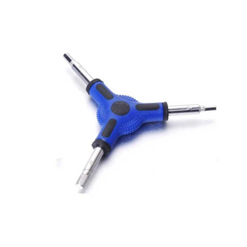 Ключ шестигранний FOURIES BALL WRENCH G-68755 (100) 80мм, 4/5/6мм, сталь 6150
