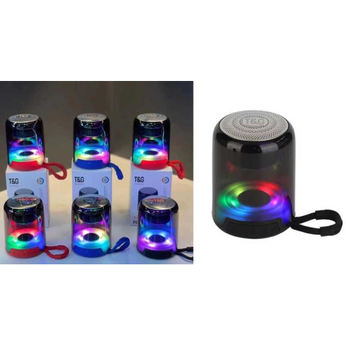 Колонка C 72342 (80) bluetooth, підсвічування, акумулятор 3.7 V, micro USB, TF-картка, usb-слот, AUX- кабель, в коробці