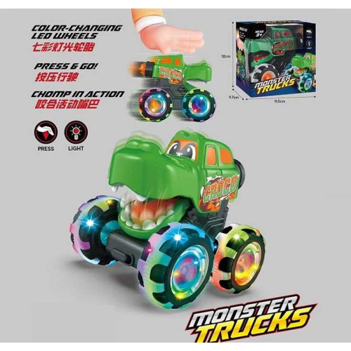 Машинка 17802 (168/2) заводний механізм, рухає щелепою, підсвічування, на батарейках, в коробці