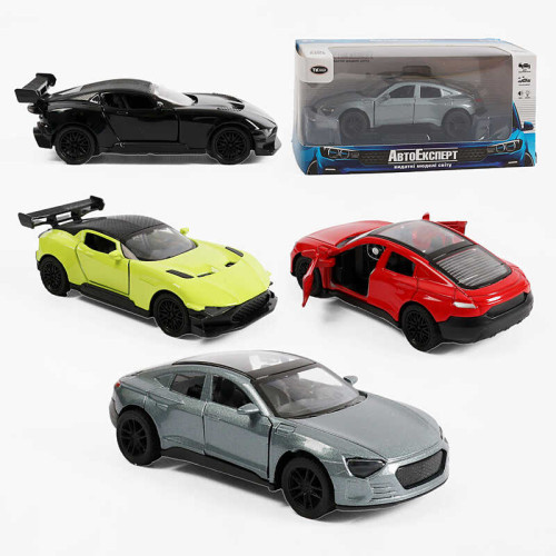 Машинка MG-82655 (120/2) "Авто Експерт", металопластик, масштаб 1:36, інерція, відчиняються двері, в коробці, ВИДАЄТЬСЯ ТІЛЬКИ МІКС ВИДІВ