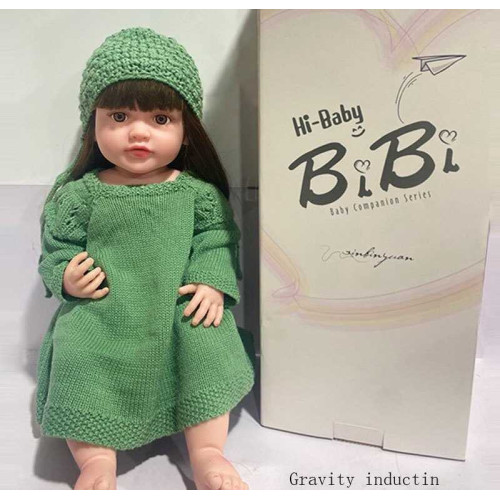 Лялька XBY 6601 (12) звуки, висота 52 см, гумова, пляшечка, памперс, соска, шапочка, шкарпетки, в коробці
