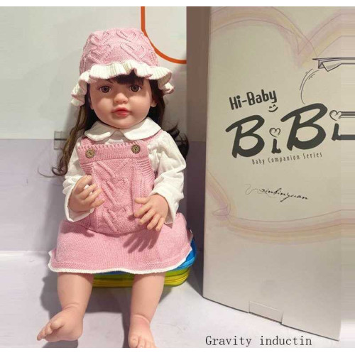 Лялька XBY 6602 (12) звуки, висота 52 см, гумова, пляшечка, памперс, соска, шапочка, шкарпетки, в коробці