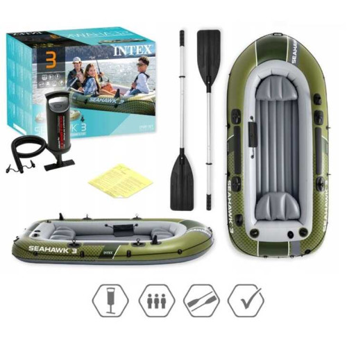 Intex Човен 66333 NP (1) "SEAHAWK", 295x137x43см, 3-х містний