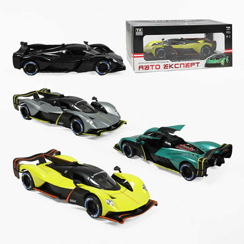 Машинка 2948-97 (24) "Авто Експерт", 4 кольори, металопластик, масштаб 1:24, звук, світло, інерція, відчиняються двері, 2 режими роботи, в коробці