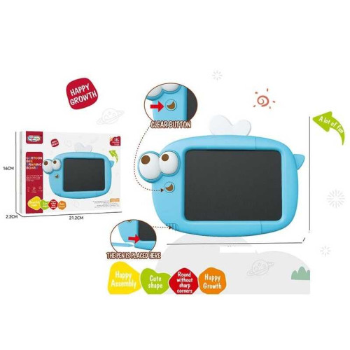 Дошка для малювання 99-25 B (144) розмір: 21.5х15.5 см, LCD - екран, кольоровий малюнок, стилус, кнопка стирання, в коробці