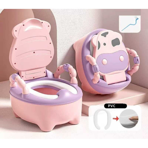 гр Горщик дитячий Bimbo 8236-48 (1) розмір: 32х22х36 см, колір Рожевий, м`яке сидіння, в коробці