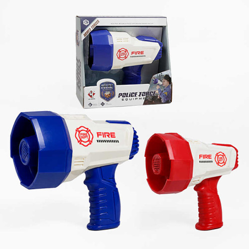 Рупор F 040/P 040 (36) 2 кольори,звуки, регулювання гучності, на батарейках, в коробці