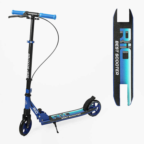 Самокат двоколісний Best Scooter "Rio" R-31420 (4) колеса PU 145мм, передній амортизатор, ручне гальмо, в коробці