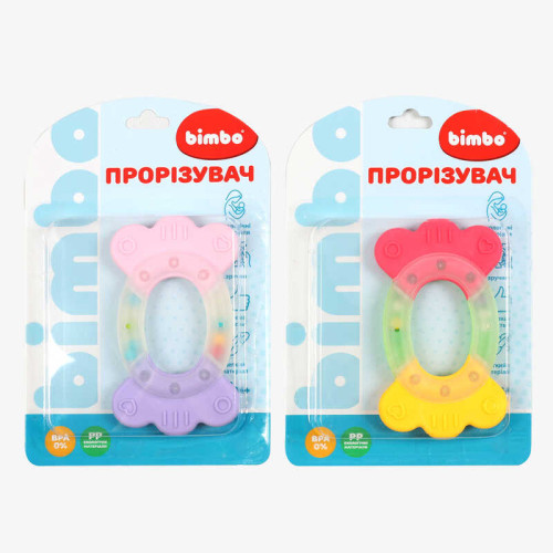 гр Прорізувач C 76323 (288) "Bimbo", 2 види, "Цукерка", брязкальце, на листі
