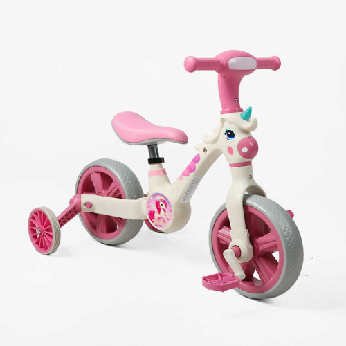 Велосипед-трансформер Best Trike JM-0410-4 (1) колеса 10’’, музика та підсвічування, з’ємні педалі, з’ємні допоміжні бокові колеса, в коробці