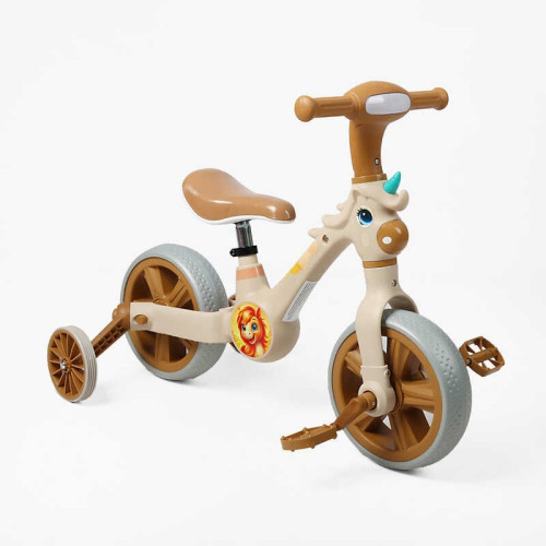 Велосипед-трансформер Best Trike JM-0102-8 (1) колеса 10’’, музика та підсвічування, з’ємні педалі, з’ємні допоміжні бокові колеса, в коробці
