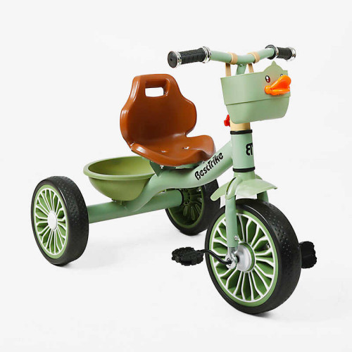 Велосипед 3-х колісний BS-76752 / BS-767-52 "Best Trike" (1) колеса EVA переднє 10’’, заднє 8``, сталева рама, кошик, в коробці