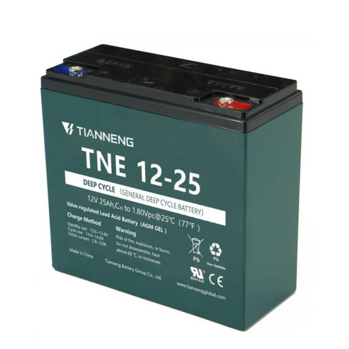 Акумулятор свинцево-кислотний TNE 12-25 (TNE-72V-025) (1) напруга 12V25Ah Ціна за 1 ящик (6шт)
