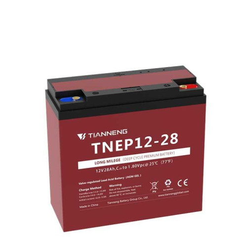 Акумулятор свинцево-кислотний TNE P12-28 (TNE-72V-CL28) (1) напруга 12V28Ah Ціна за 1 ящик (6шт)