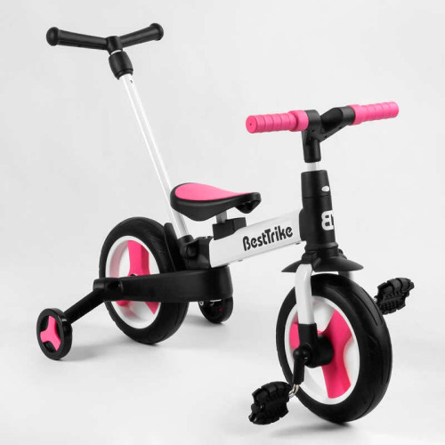 Велосипед-трансформер Best Trike 55475 (1) колеса PU 10’’, батьківська ручка, знімні педали,в пакеті