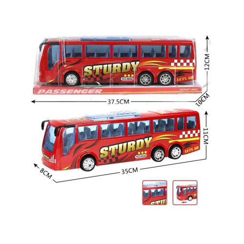 Автобус 8806 (48/2) розмір 35х8х11 см, інерція, в слюді