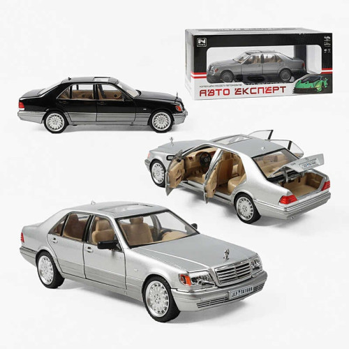 Машинка G 9765-42 (24/2) "Авто Експерт", 2 кольори, металопластик, підсвічування, звуки, масштаб 1:24, інерція, двері та багажник відчиняються, в коробці
