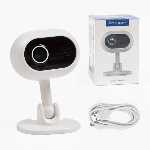 Радіоняня M 51078 (100) Wi-Fi камера, кріплення, USB-Type-C кабель, додаток, працює від мережі, фото та запис відео, слот для TF, двосторонній голосовий зв’язок, в коробці