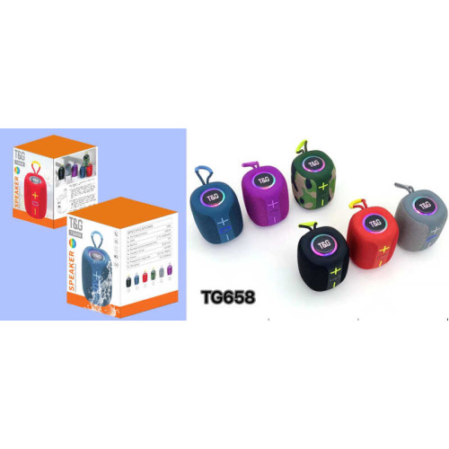 Колонка C 77902 (50) 6 видів, Bluetooth V 5.3, підсвічування, мікрофон, підтримка TF-карти, TWS, роз’єми type-С, USB, вбудований акумулятор 3,7V, в коробці, ВИДАЄТЬСЯ МІКС ВИДІВ
