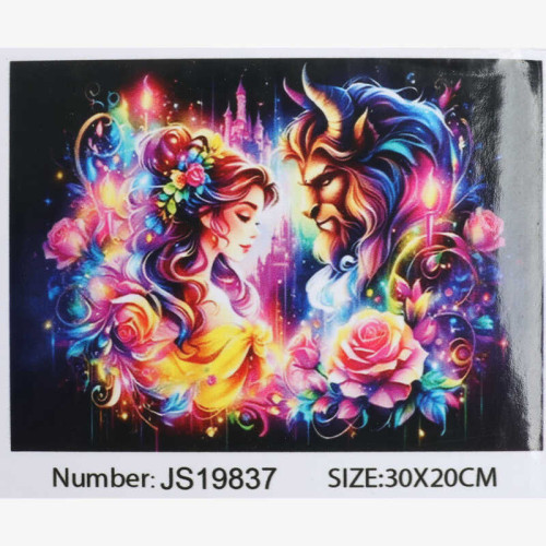Алмазна мозаїка JS 19837 (50) 30x20 см, паковання російською мовою, в коробці