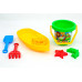 гр Пісочка "Кораблик" (12) З 2889 "Technok Toys" відерце, граблі, лопатка, 2 пасочки, фігурка, 40см, в сітці